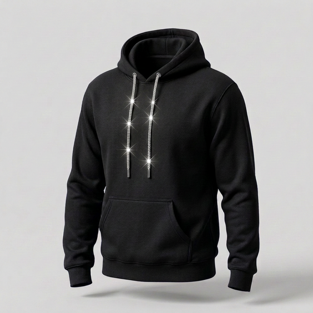 DISCO IS NOT A CRIME RHINESTONE HOODIE